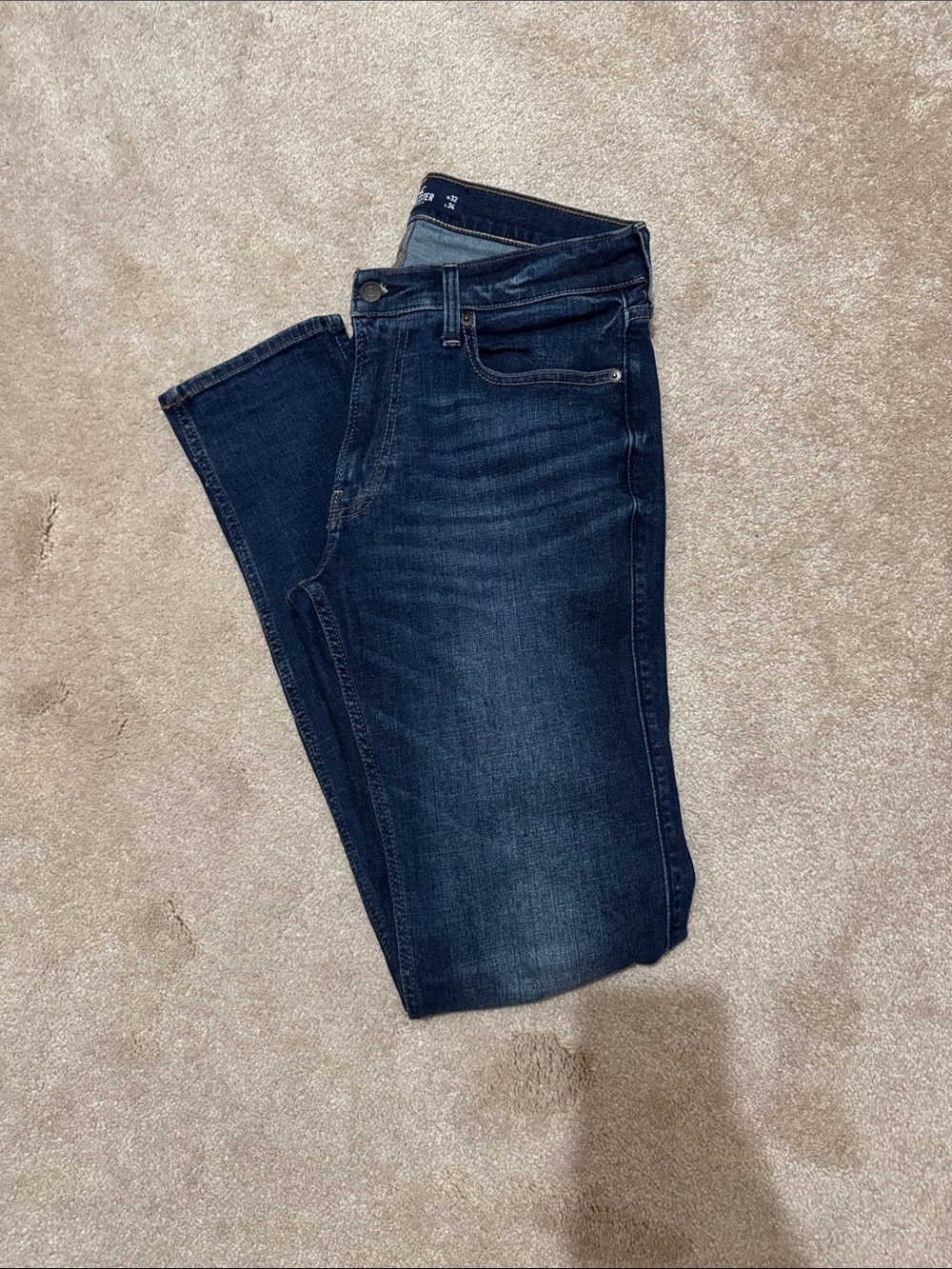 Hollister Skinny Dark Blue Jeans 32x34